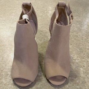 Aldo 'Rienia' Womens Ankle Boots - Chunky Heel - Beige - Size 5